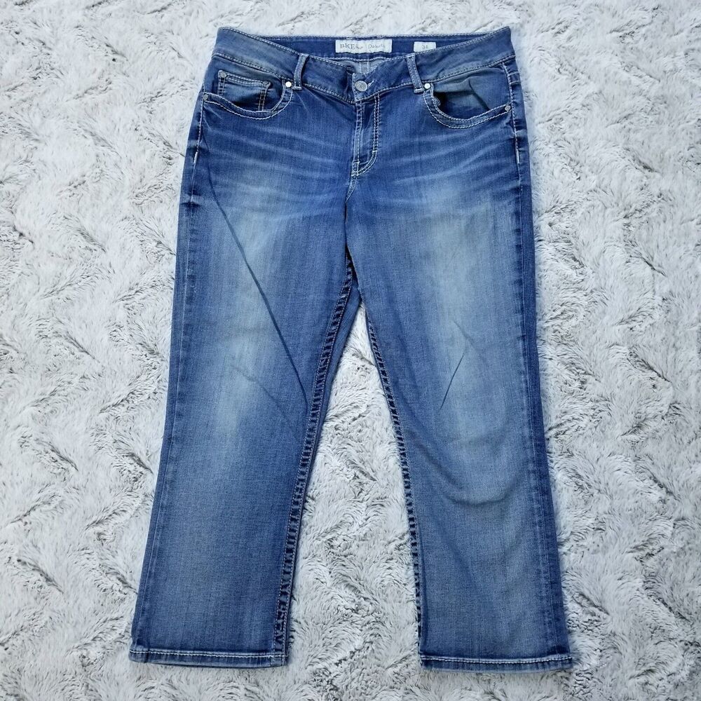 BKE Denim Jeans Womens 34x26 Blue Straight Medium Wash Denim